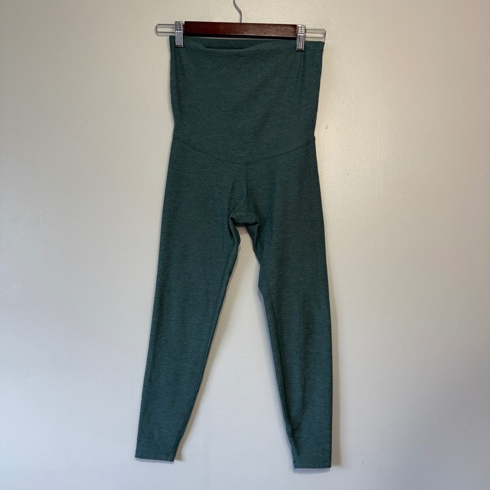 Beyond Yoga High-Waist Full-Length Leggings in Deep Green